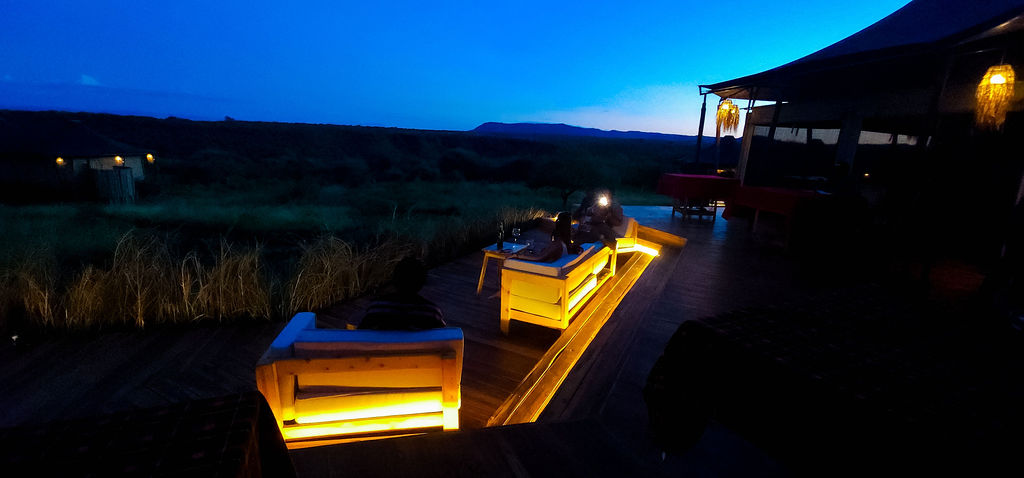 Evening on the deck