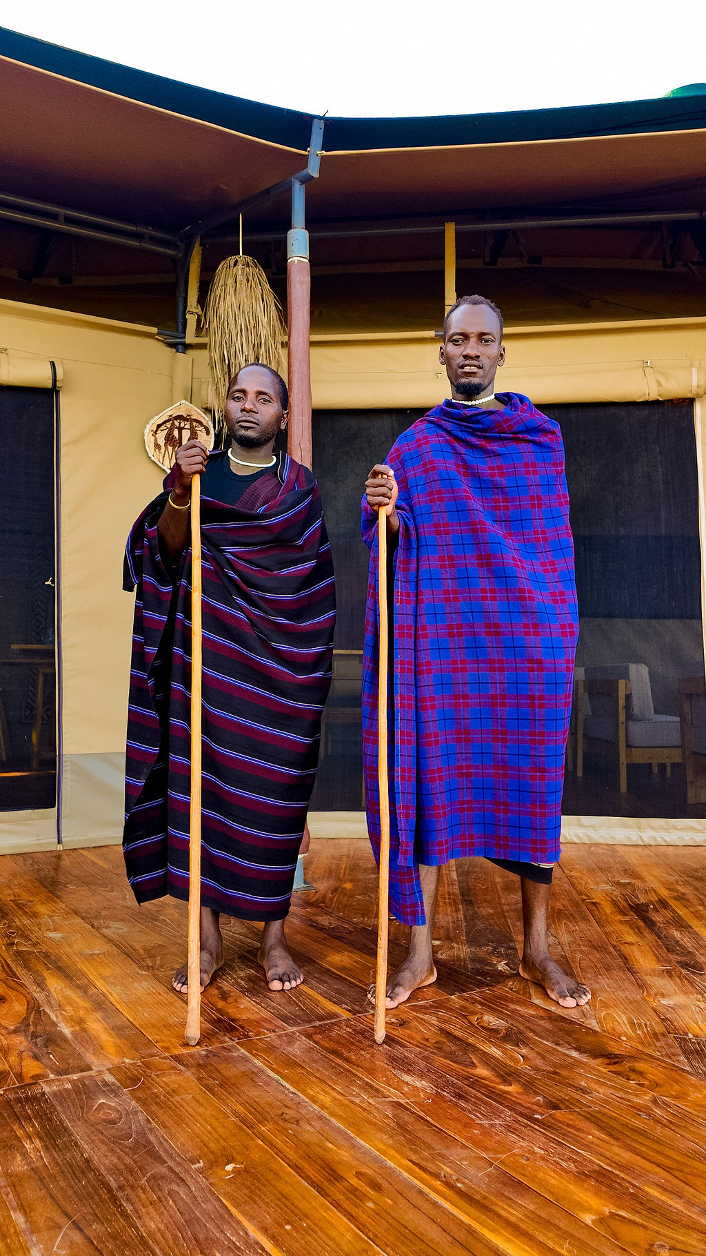 Two Maasai elders portrait